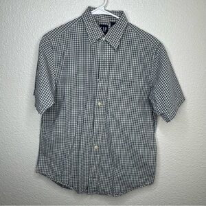 GAP Men's Casual Green Plaid Shirt